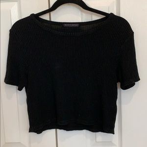 Brandy Melville black ribbed top